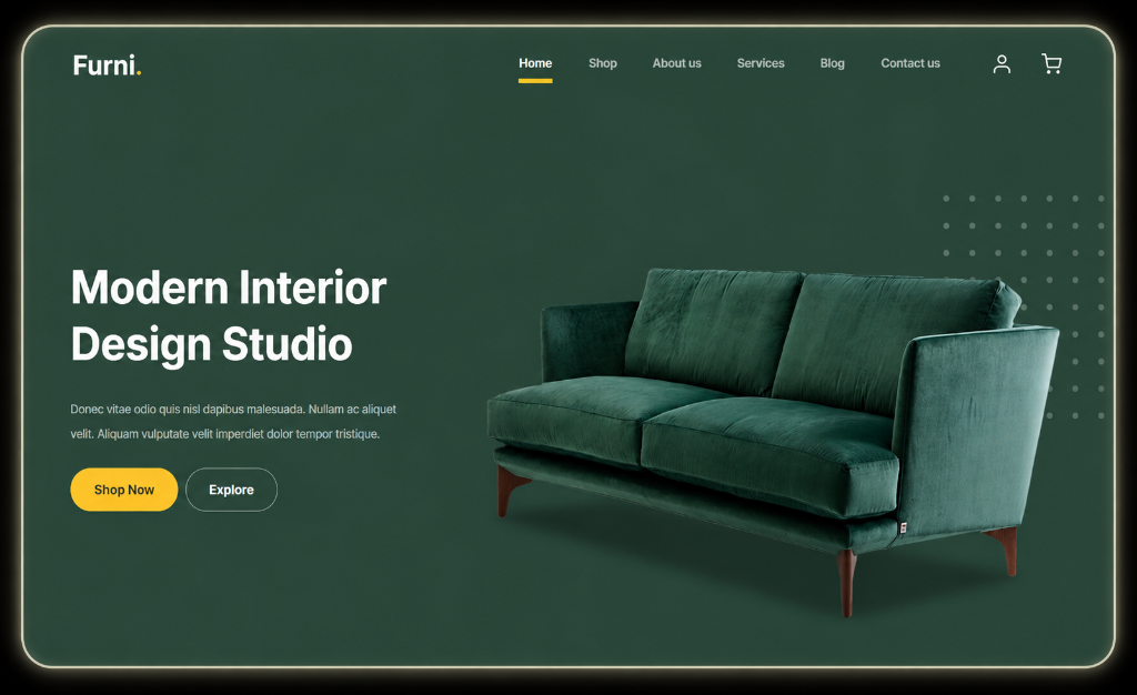Furni Modern Interior Design Studio (Slide 1)